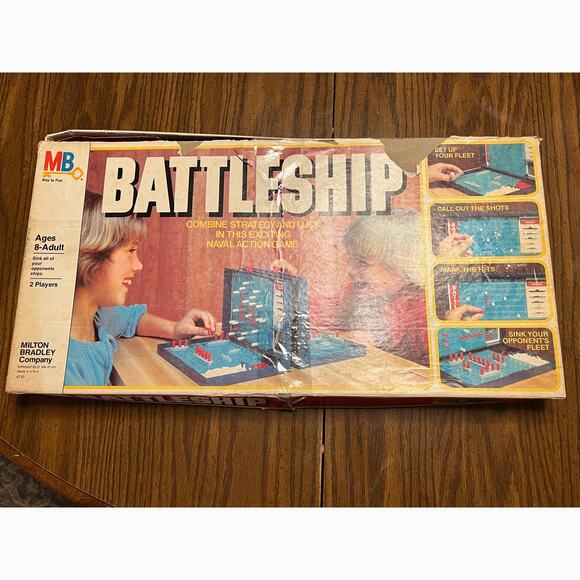 Vintage 1981 Battleship Game MB Complete Parts Read Description - Picture 1 of 11